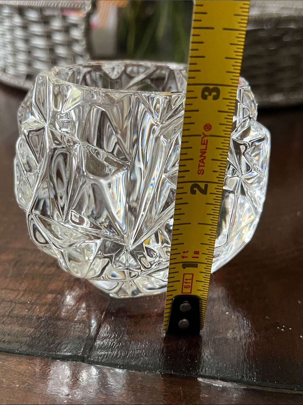 Tiffany & Co. Rock Cut Crystal Candle Votive Holder - Picture 3 of 7